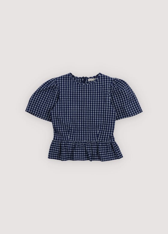 The New Society Jasmine top bambina 12 anni quadretti