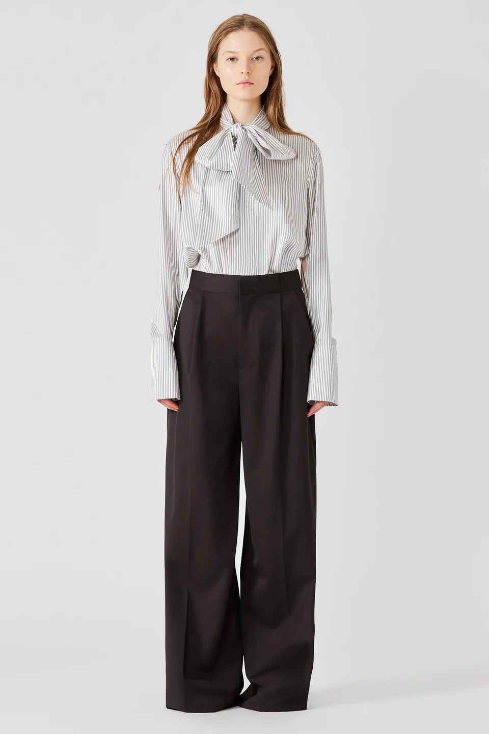 Sa Su Phi camicia sciarpa twill pura seta taglia 38