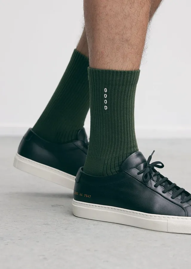 GOODPEOPLE Xoto XOTO calzini verde scuro cotone