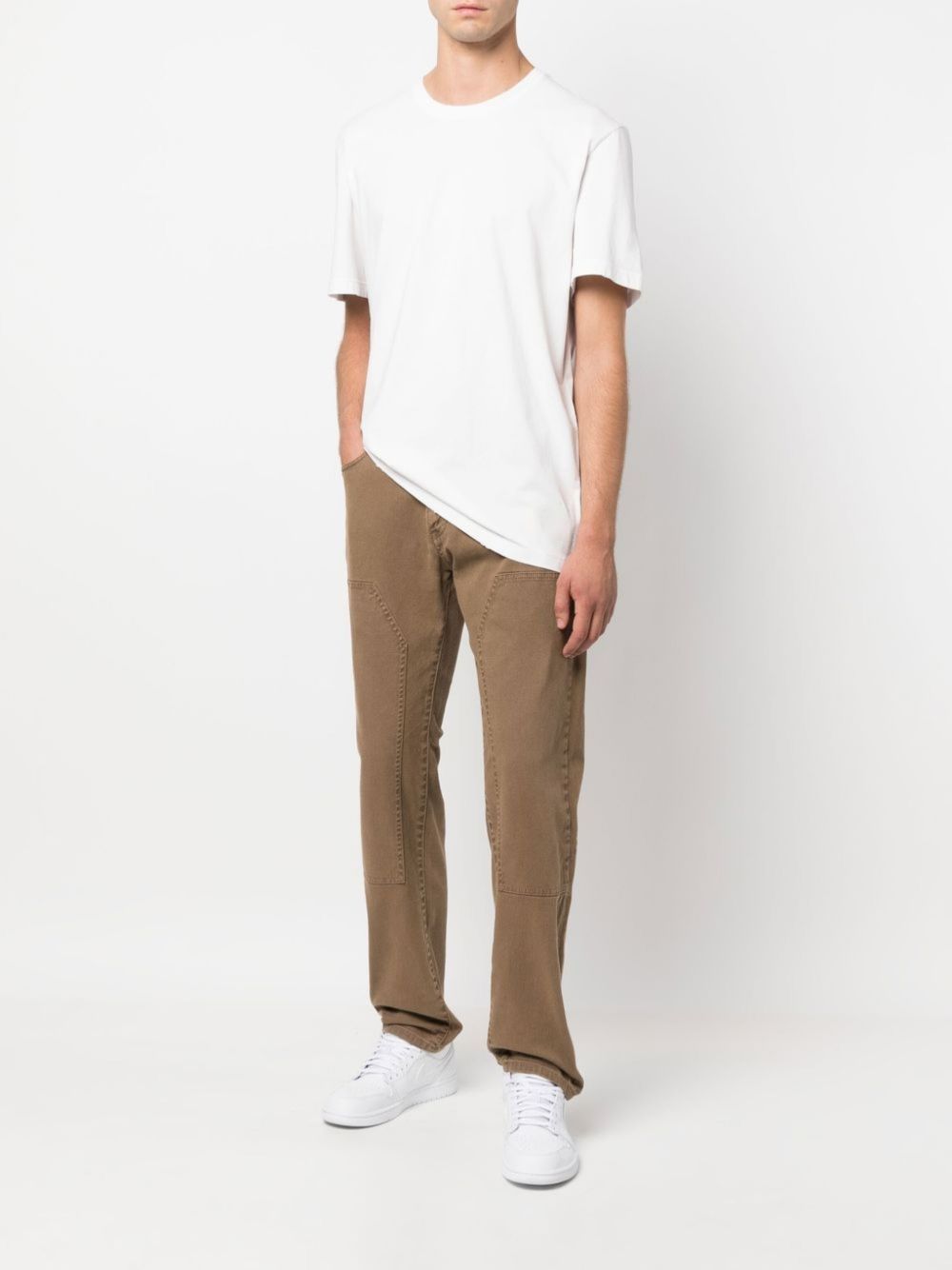 Golden Goose GMP01220 t-shirt uomo bianca cotone