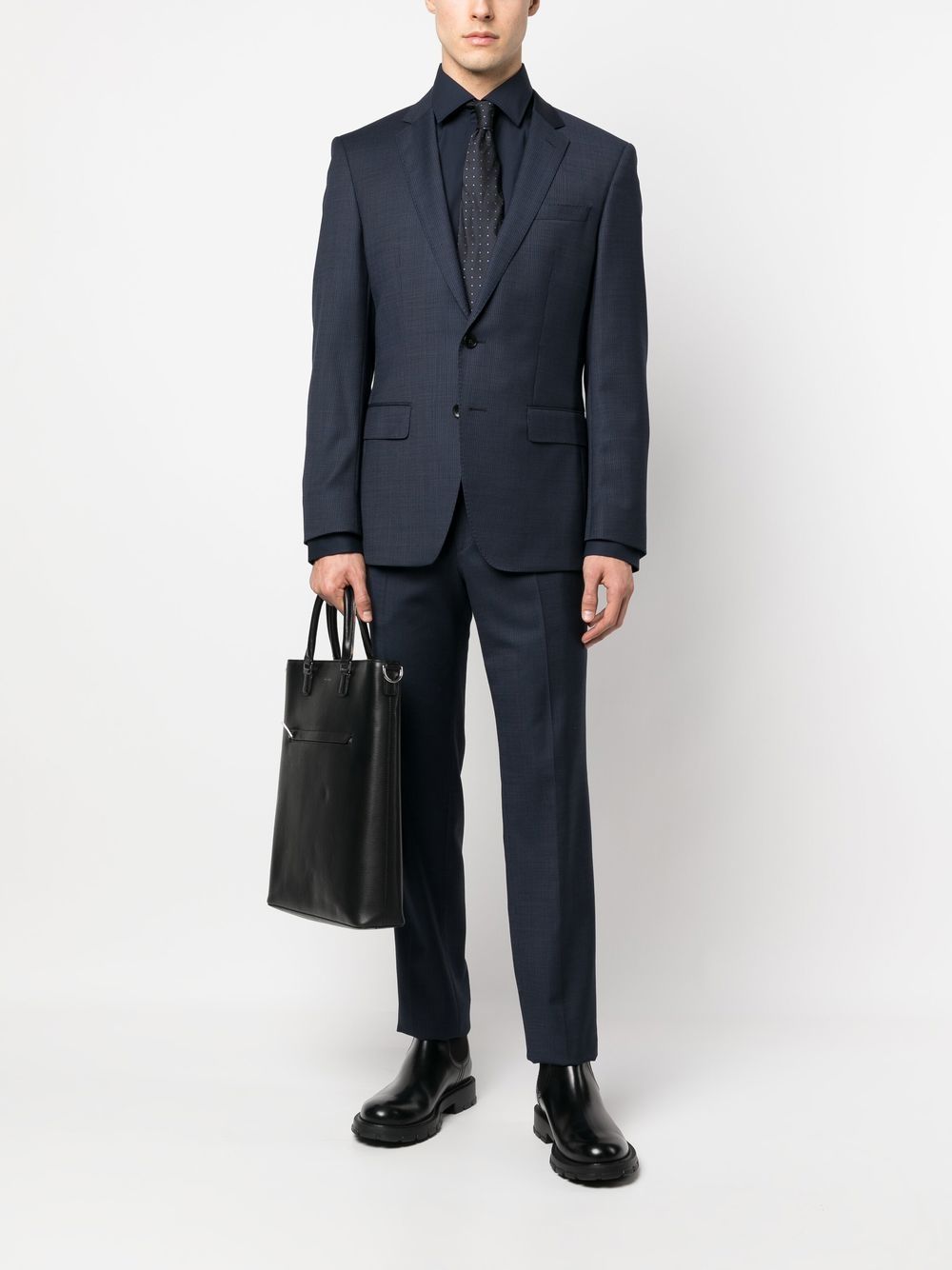 BOSS 50473265 Camicia Dark Blue collo grande