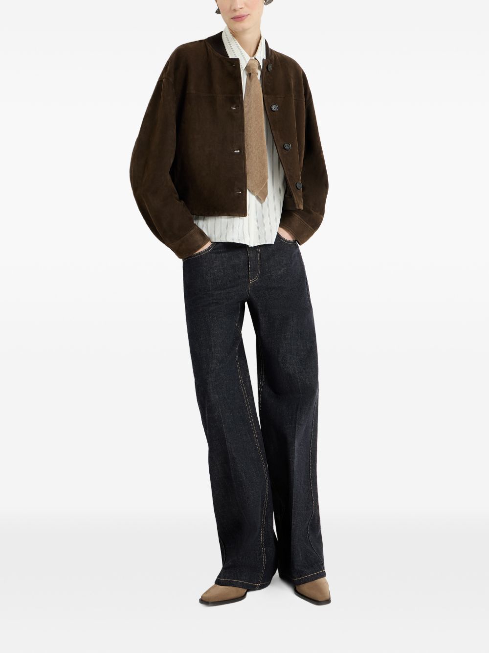 Brunello Cucinelli ML134P4108 pantaloni blu donna