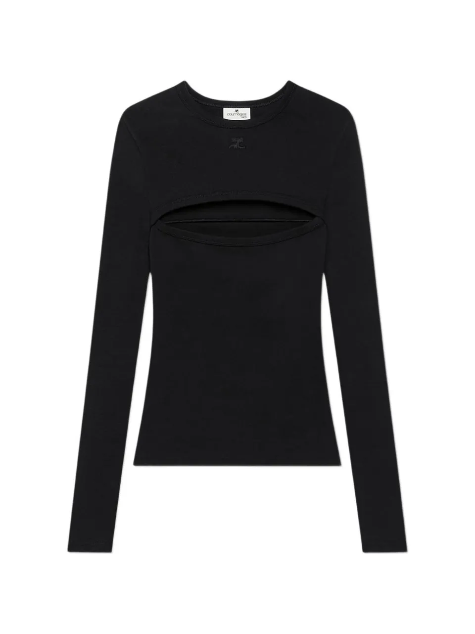 Courreges 326JTS273JS0203 Maglia Nera Donna