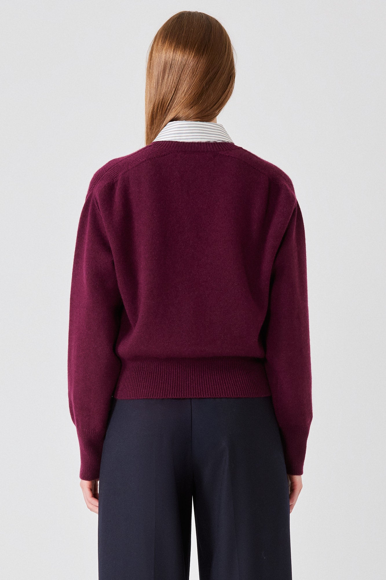 Sa Su Phi Lea maglione girocollo cashmere bordeaux