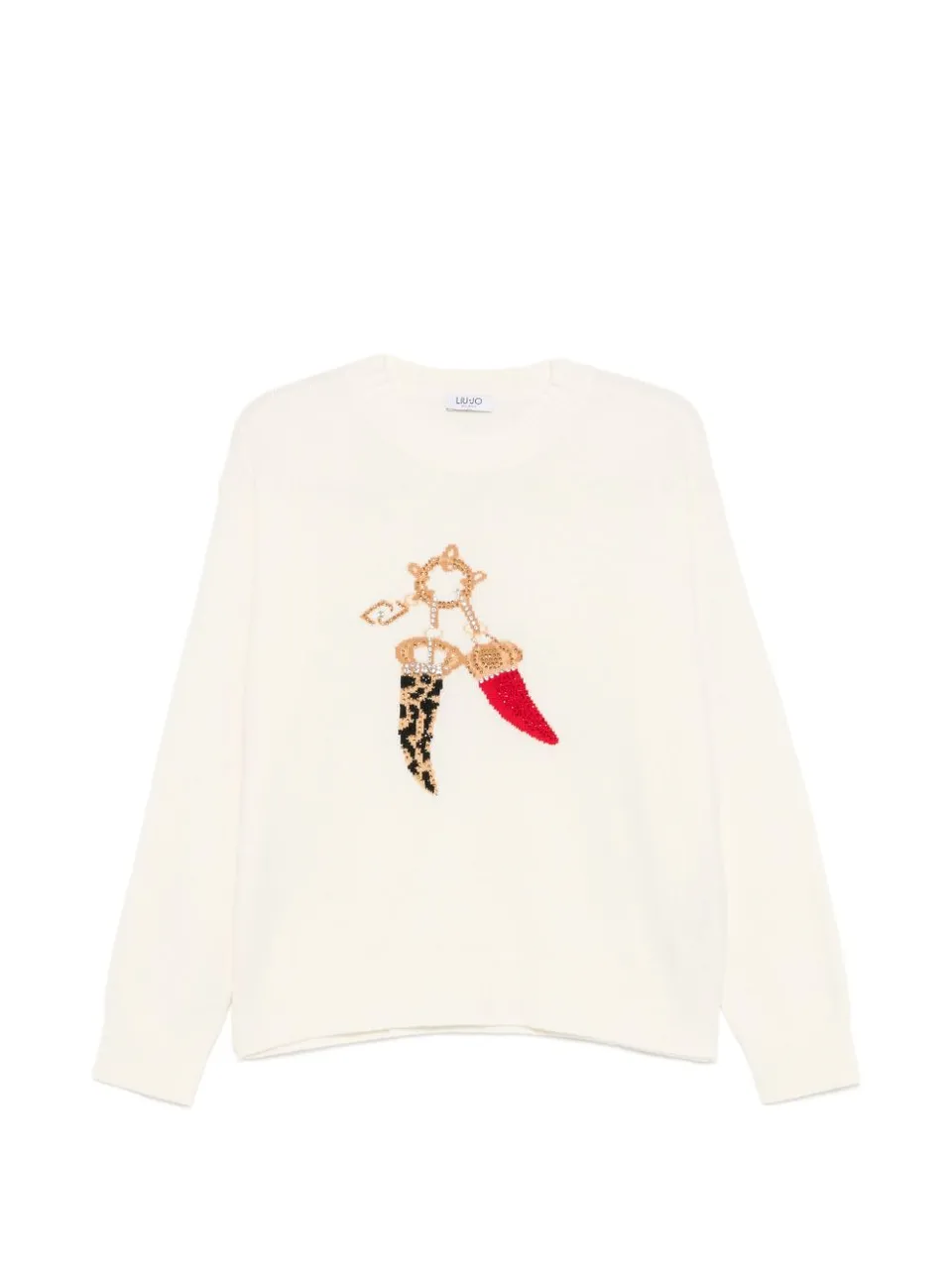 Liu Jo White WF6457MS009 maglia lana bianca