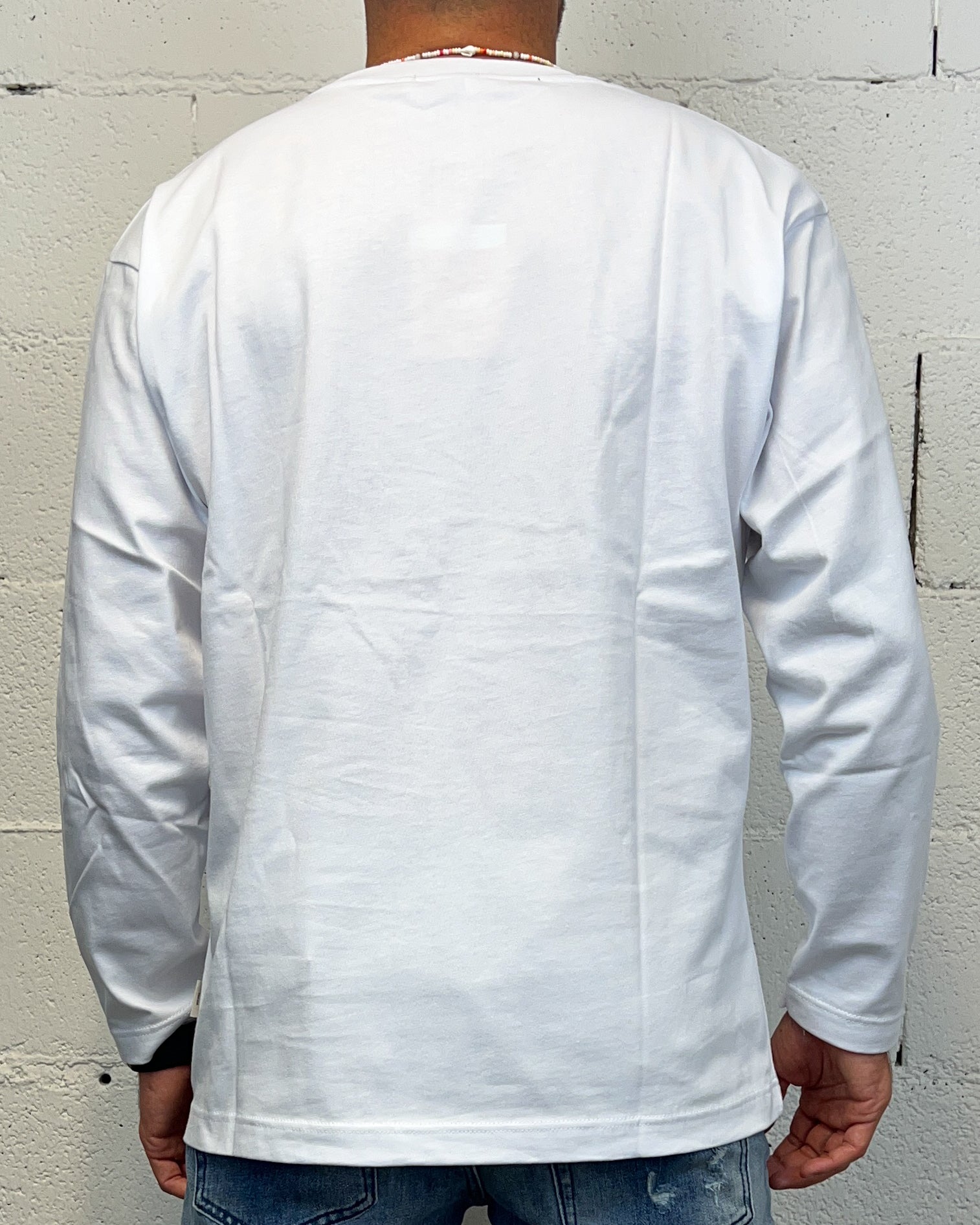 ONLYONE DROPIN maglia manica lunga boxy bianca