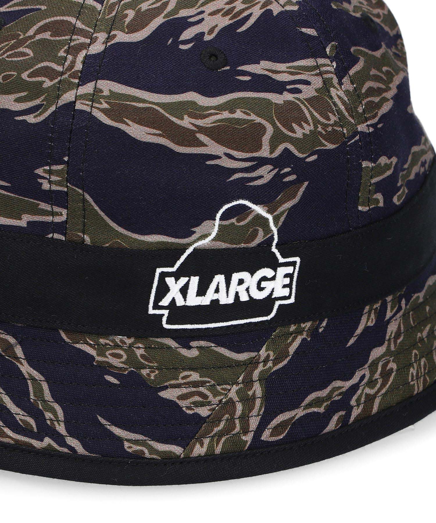 X-Large Camo Bucket cappello beige cotone