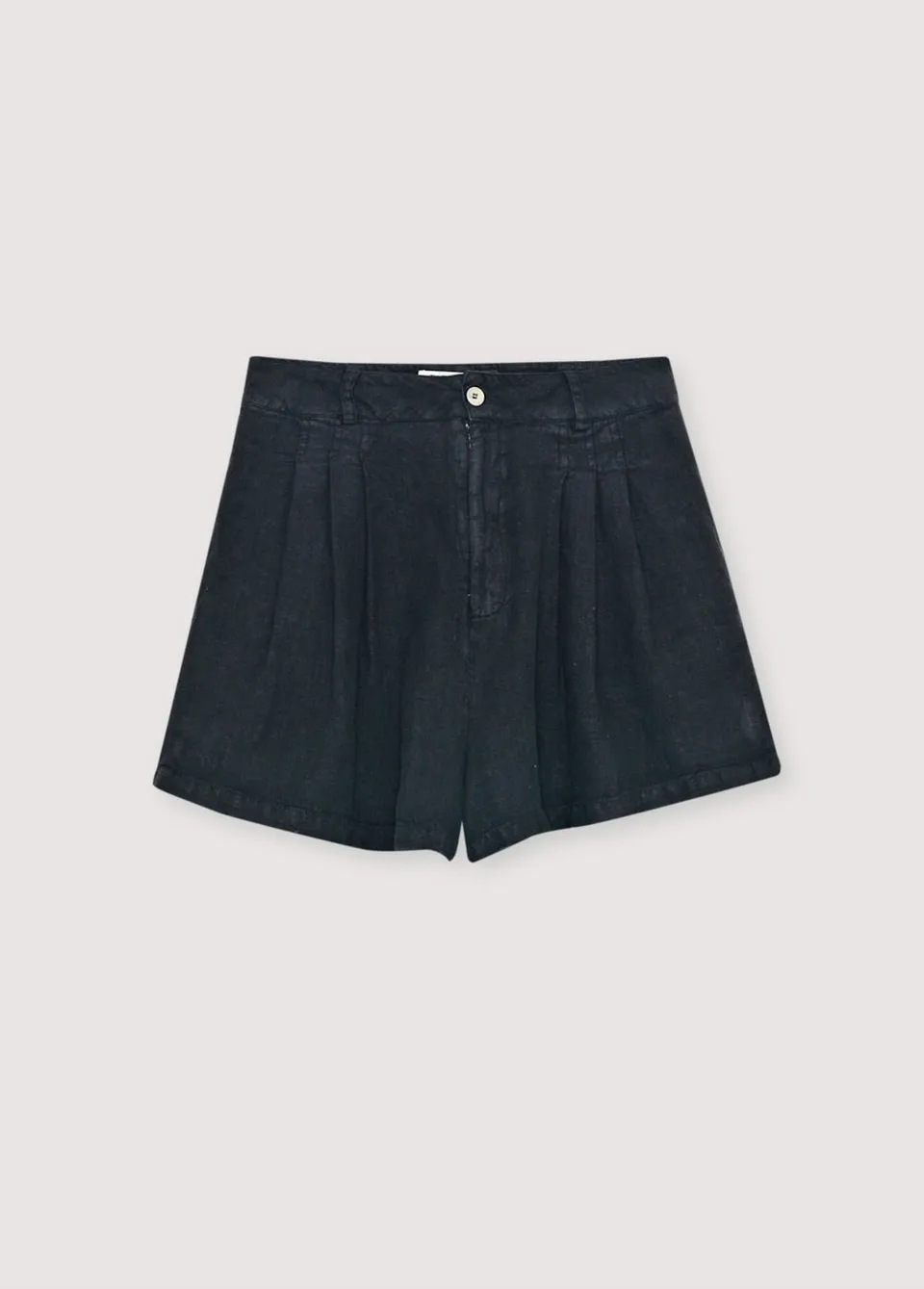 The New Society Melissa Midnight Black shorts lino donna