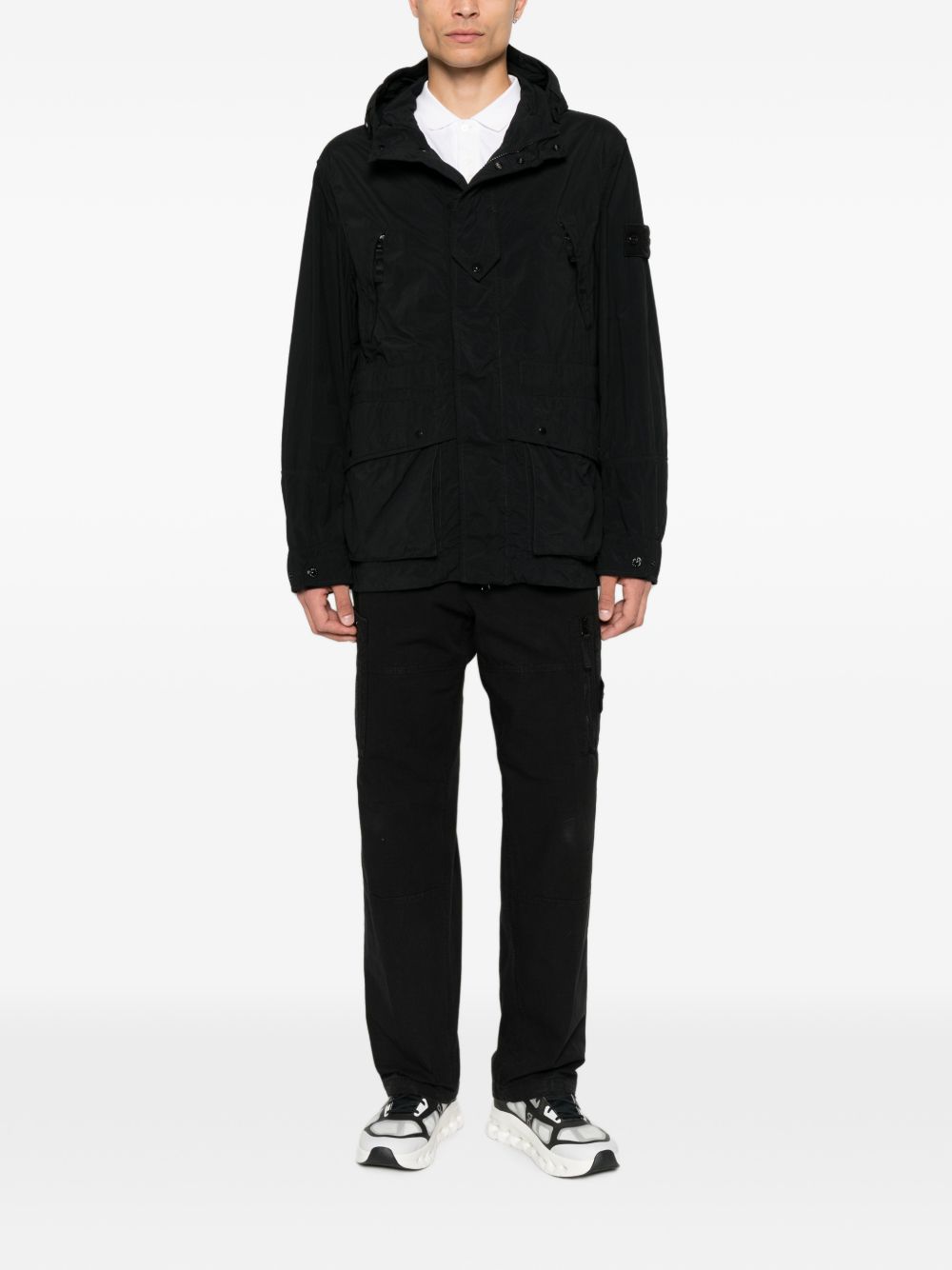 Stone Island L2S15Q100024 parka uomo nera