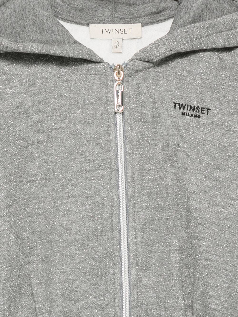 Twinset Girl 262GJ2150 felpa grigia bambina