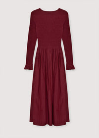 The New Society Luly vestito donna Plum Fantasy seta