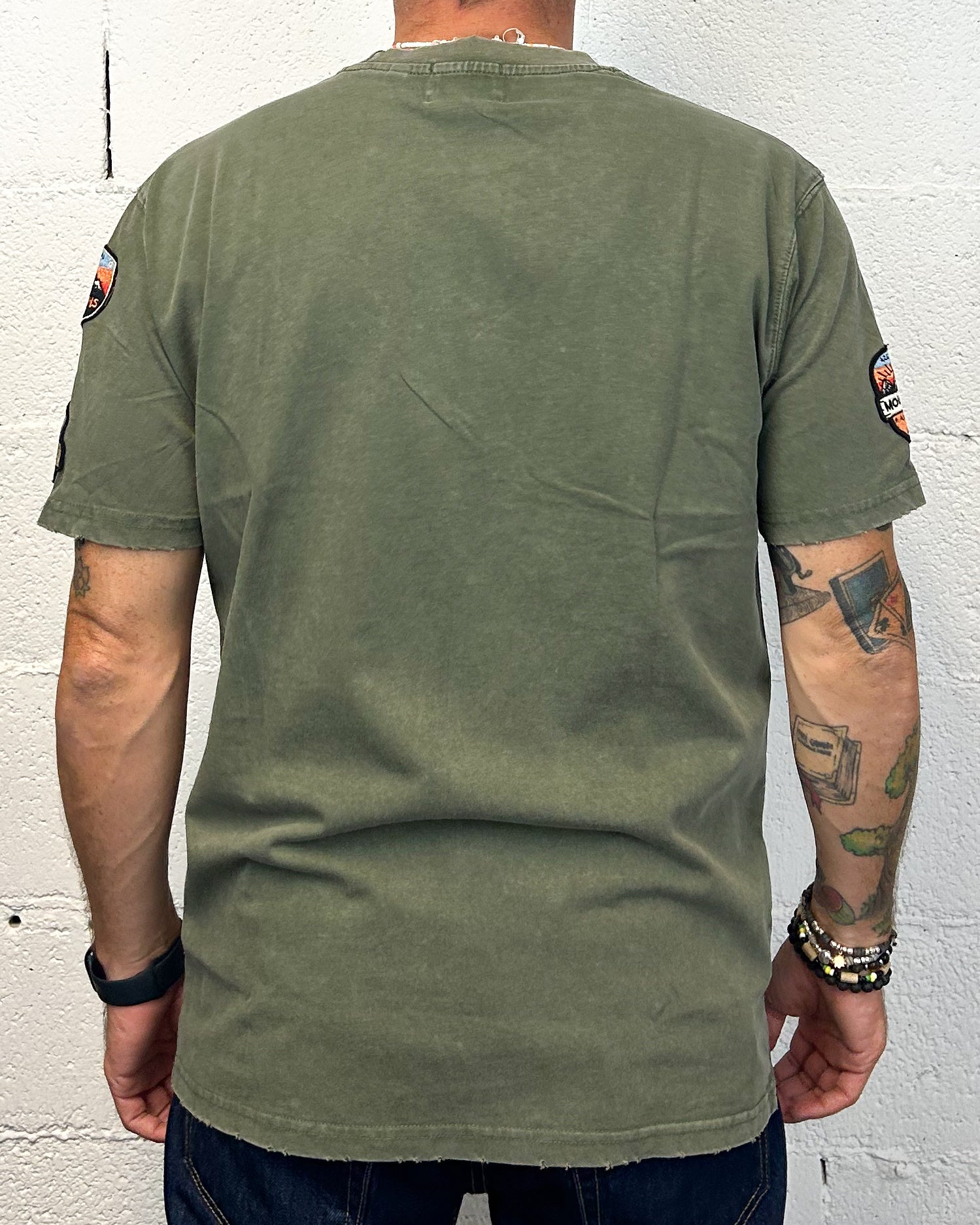 GIANNI LUPO Patch t-shirt military uomo