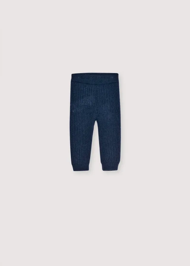 The New Society Lina Baby Knit Pant leggings blu mohair