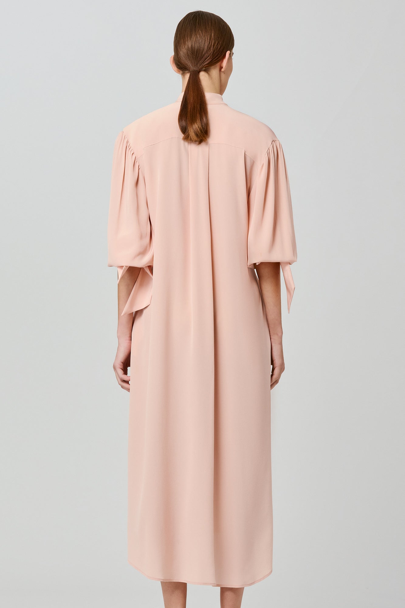 Sa Su Phi Susanna vestito lungo crepe rosa