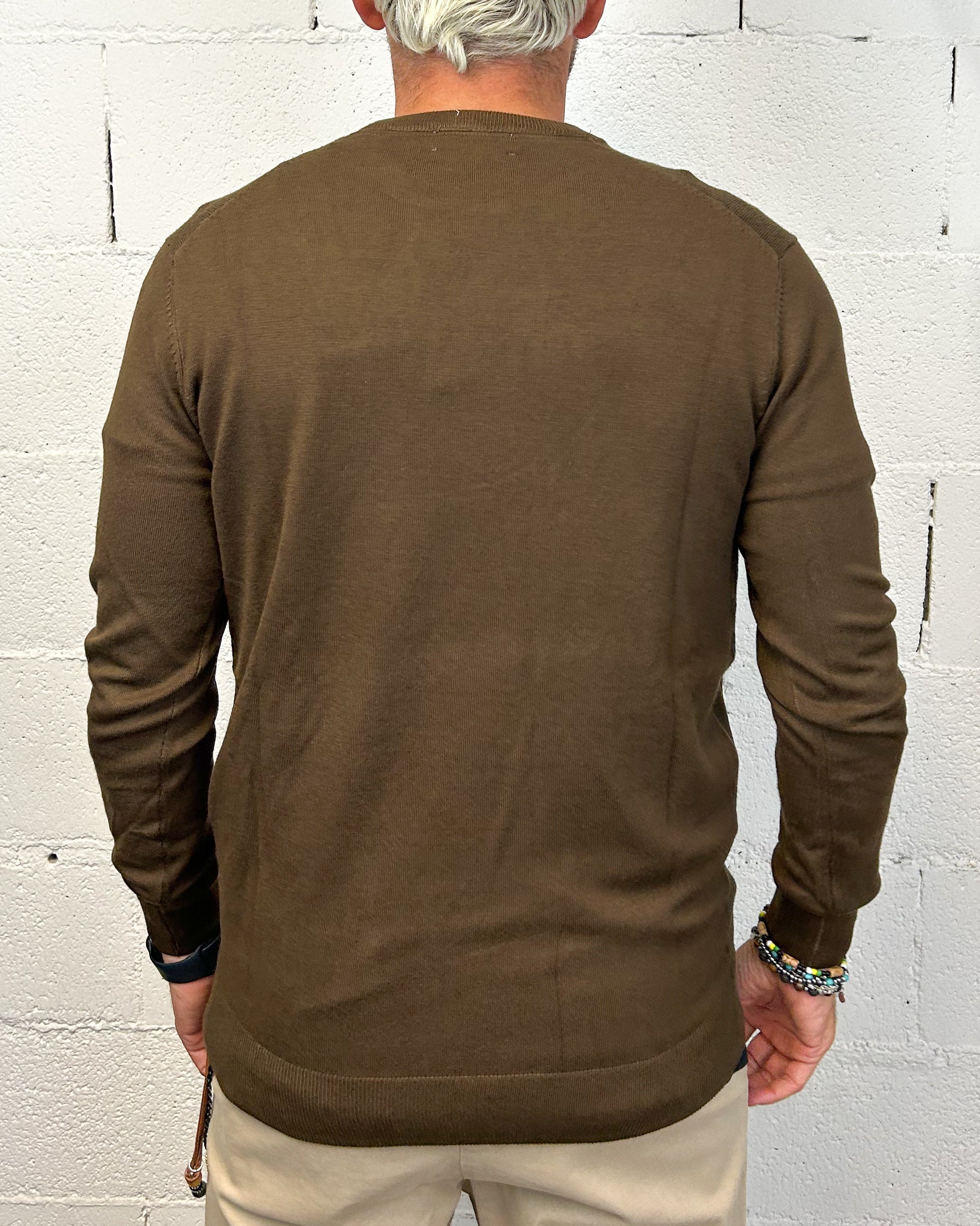 ONLYONE OVER-D Moro maglione paricollo viscosa