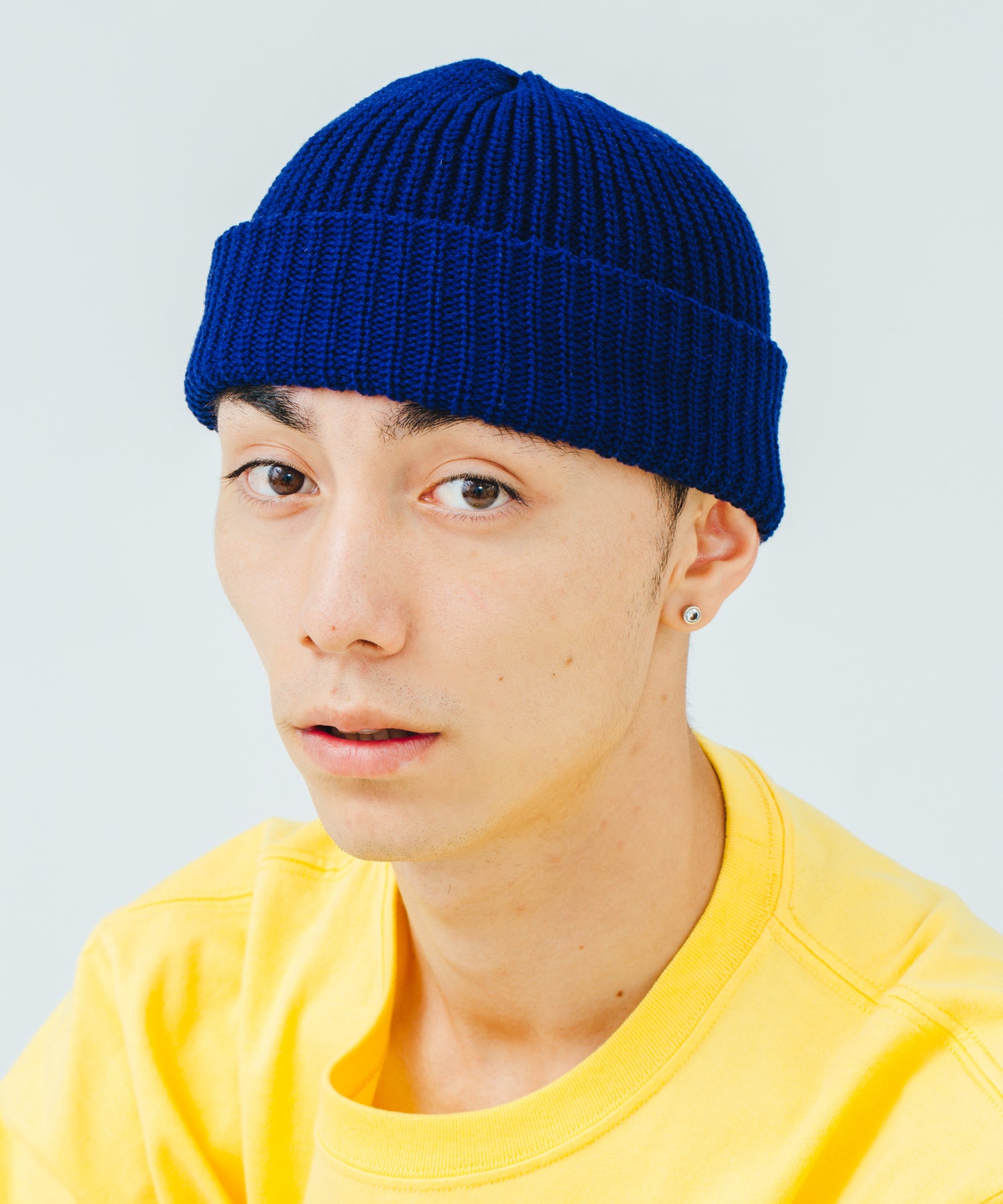X-Large Logo Short Length Beanie cuffia nera cotone