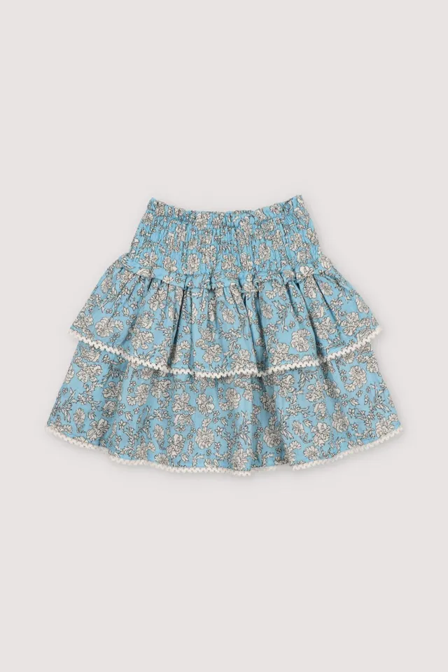 THE NEW SOCIETY Melina gonna bimba peony blu cotone