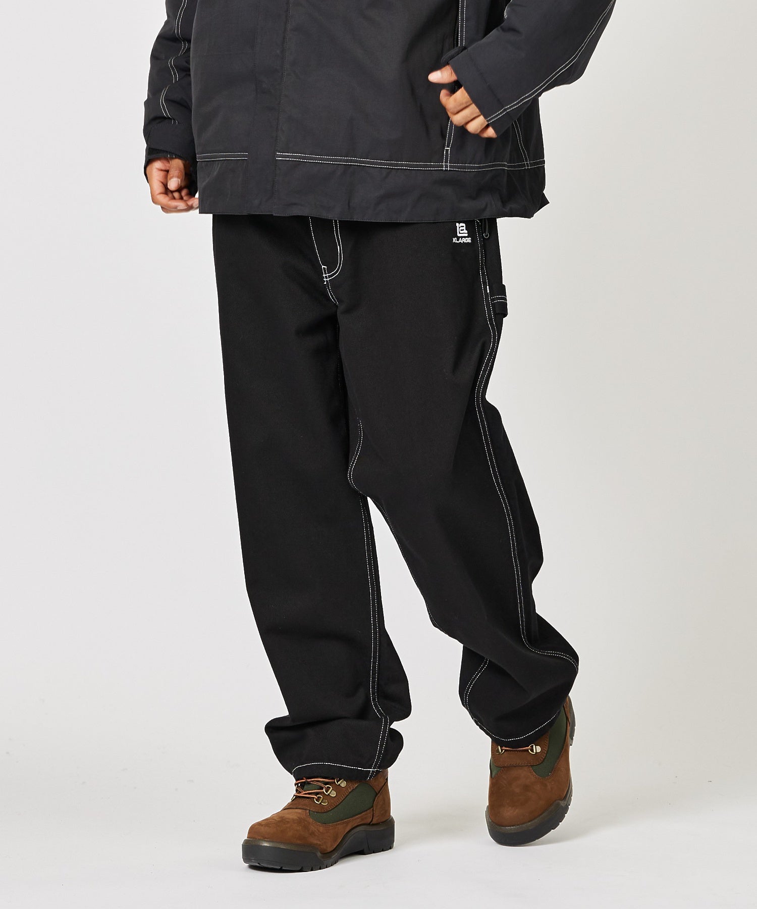 X-Large LA Stitched Painter pantaloni nero