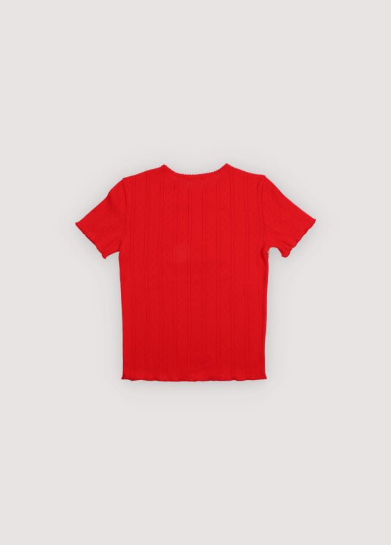 The New Society Romero maglietta Tulip Red 12 anni cotone
