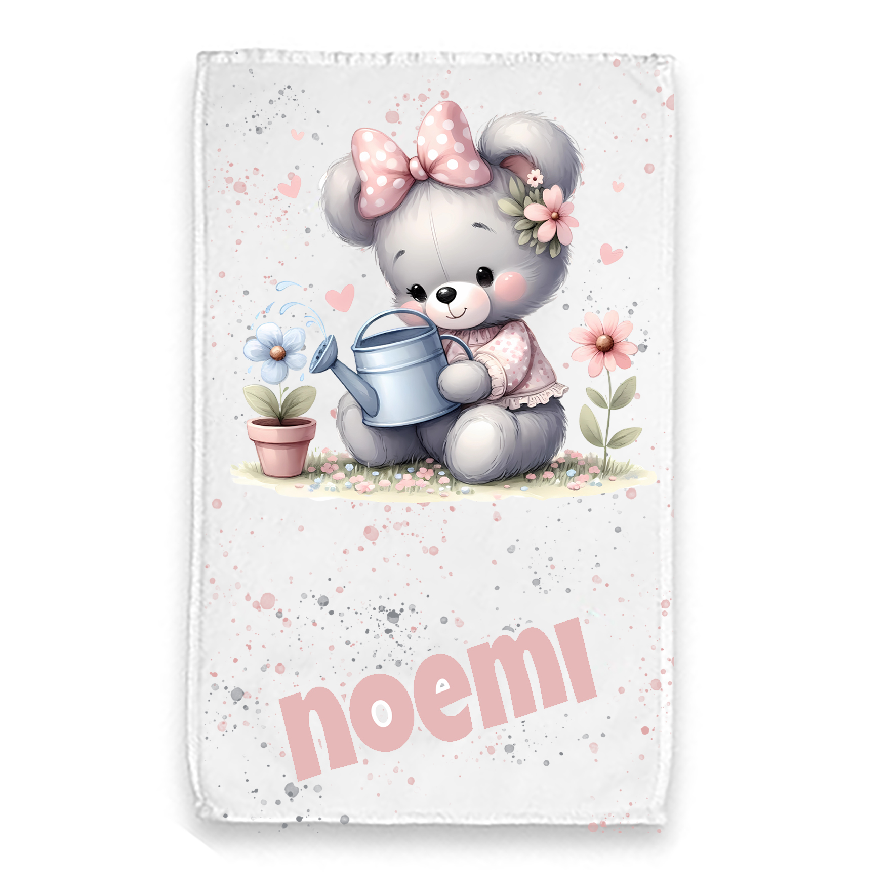 Mr. Gadgets Teddy asciugamano bambini spugna con nome