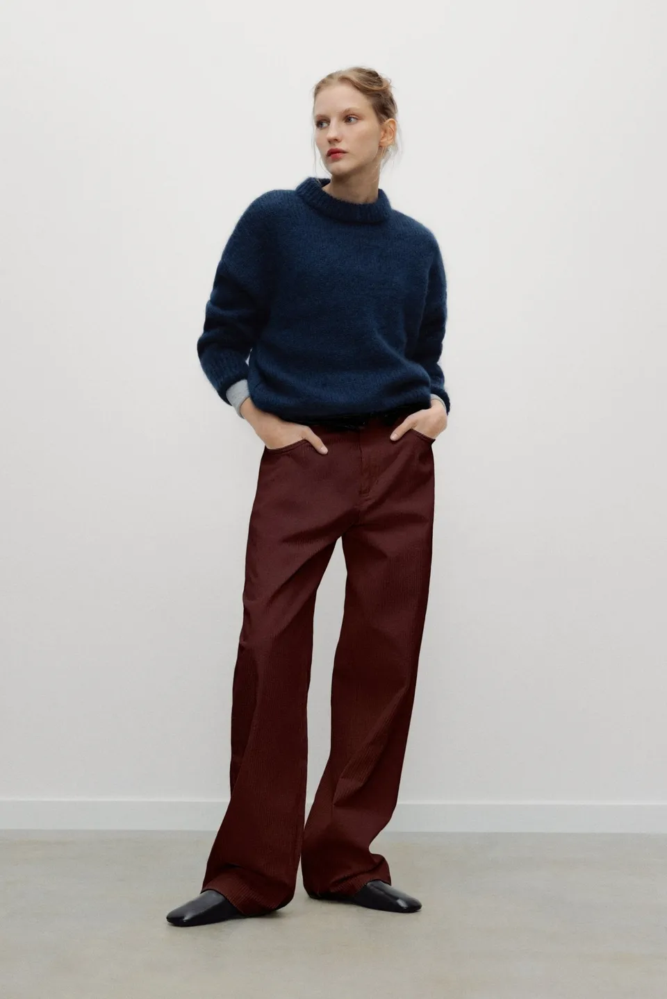 The New Society Cozy maglione mohair Black Iris