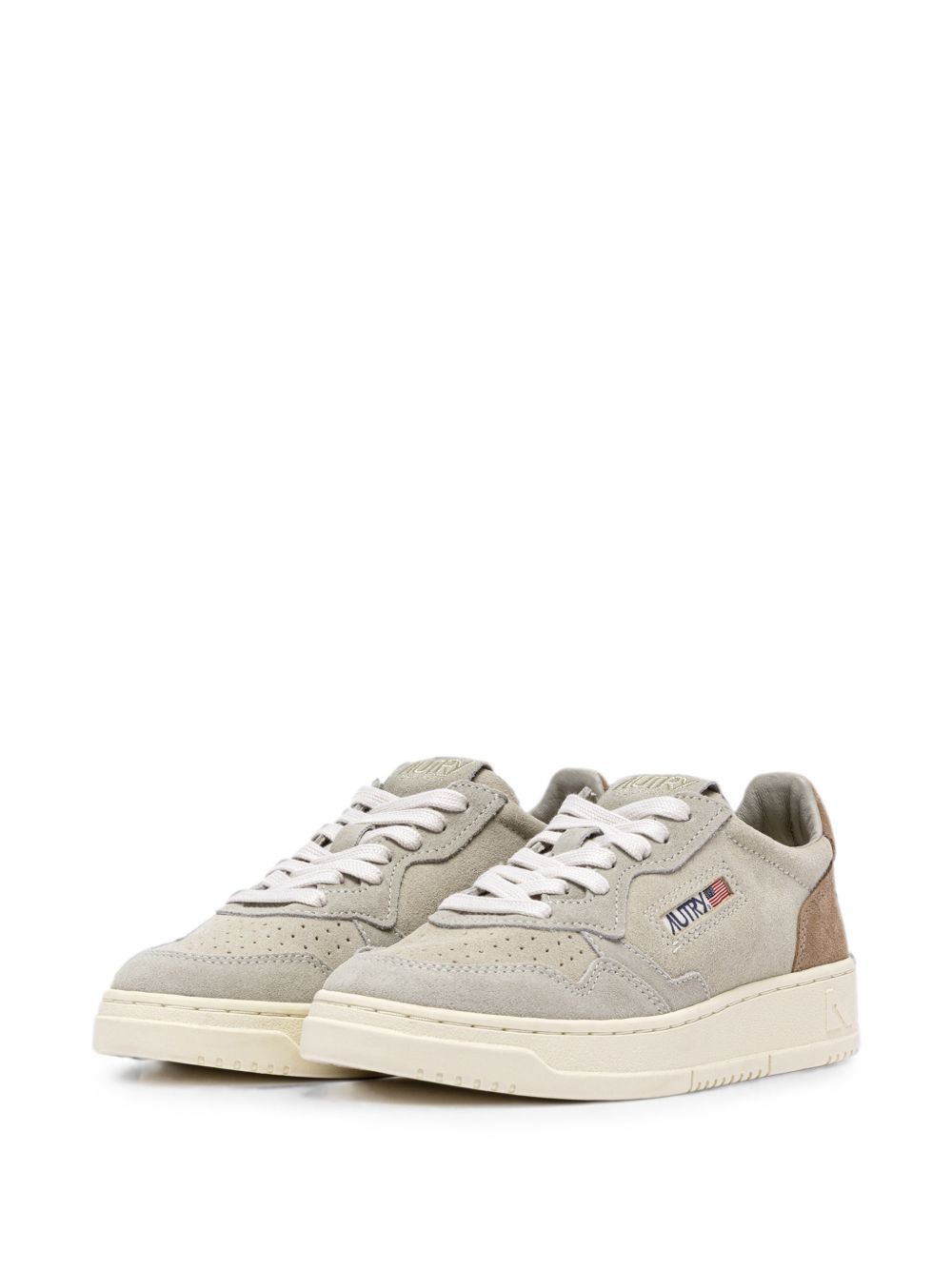Autry Medalist Low AULMTS37 sneakers beige pelle scamosciata