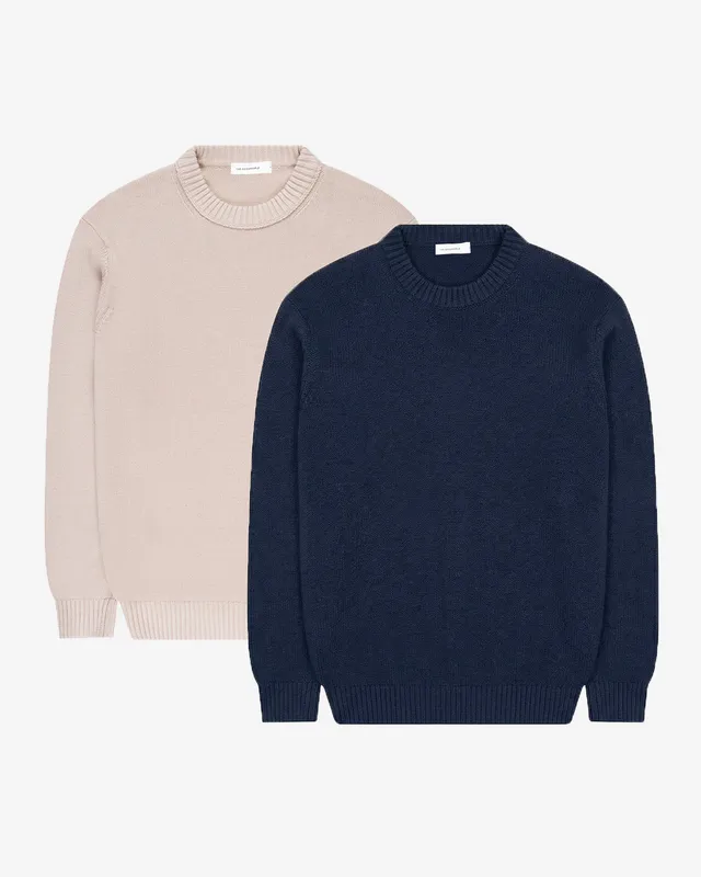 Goodpeople Kid maglione girocollo cotone 2-pack leggero