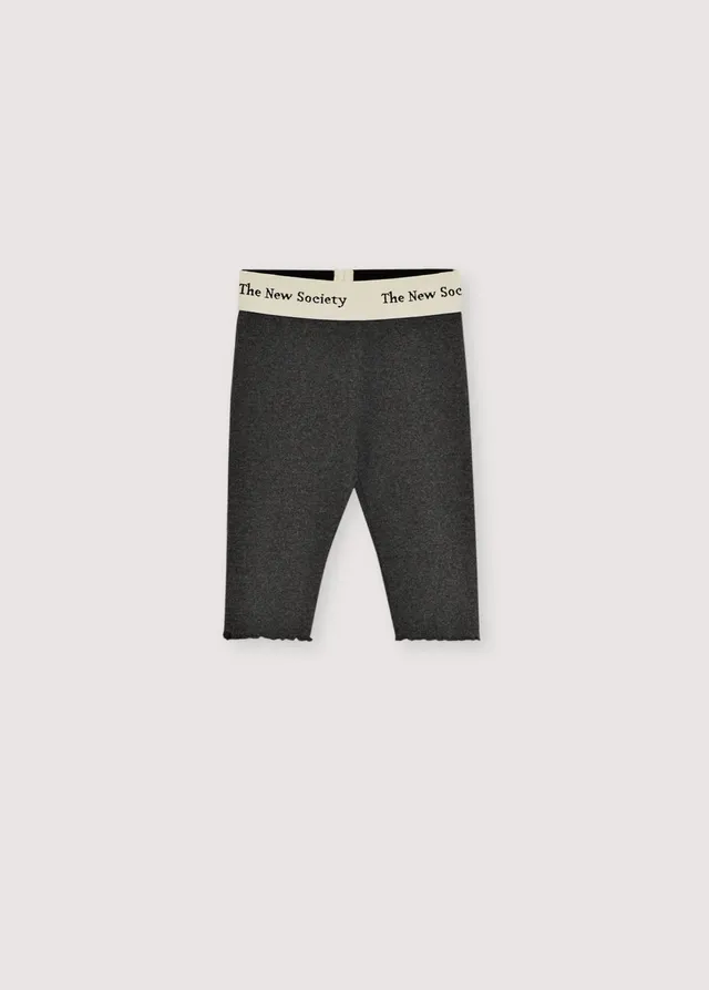 The New Society TNS Rib leggings neonato grigio 6 mesi cotone