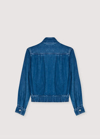 The New Society Tencel giacca donna denim medio tencel