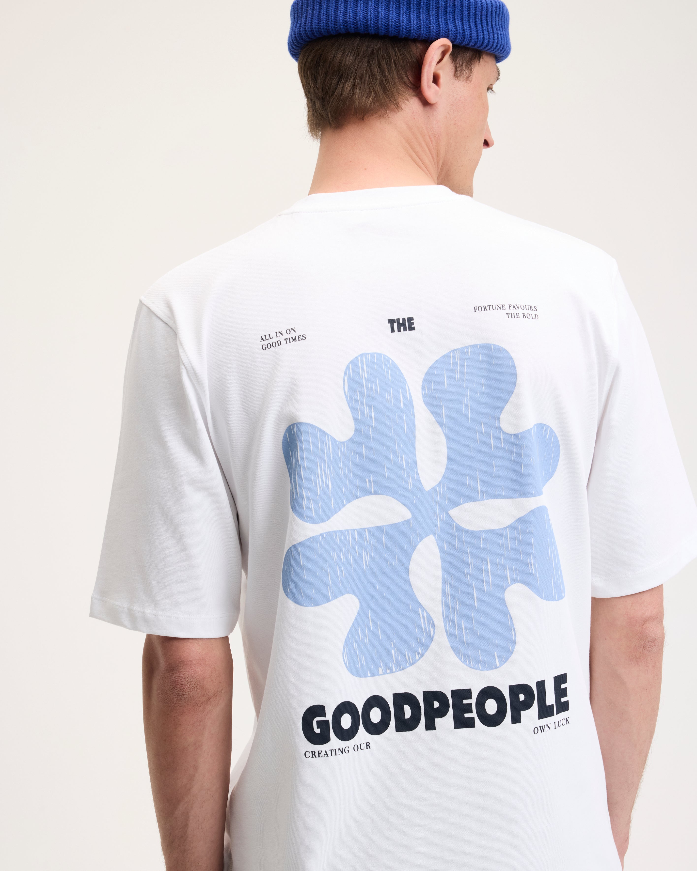 GOODPEOPLE TEX Artwork t-shirt cotone White