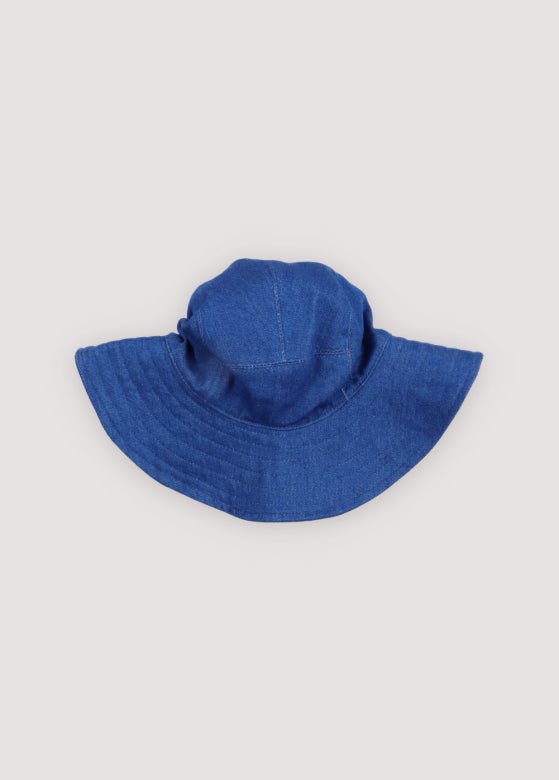The New Society Tulip cappello bucket Blue Denim M cotone