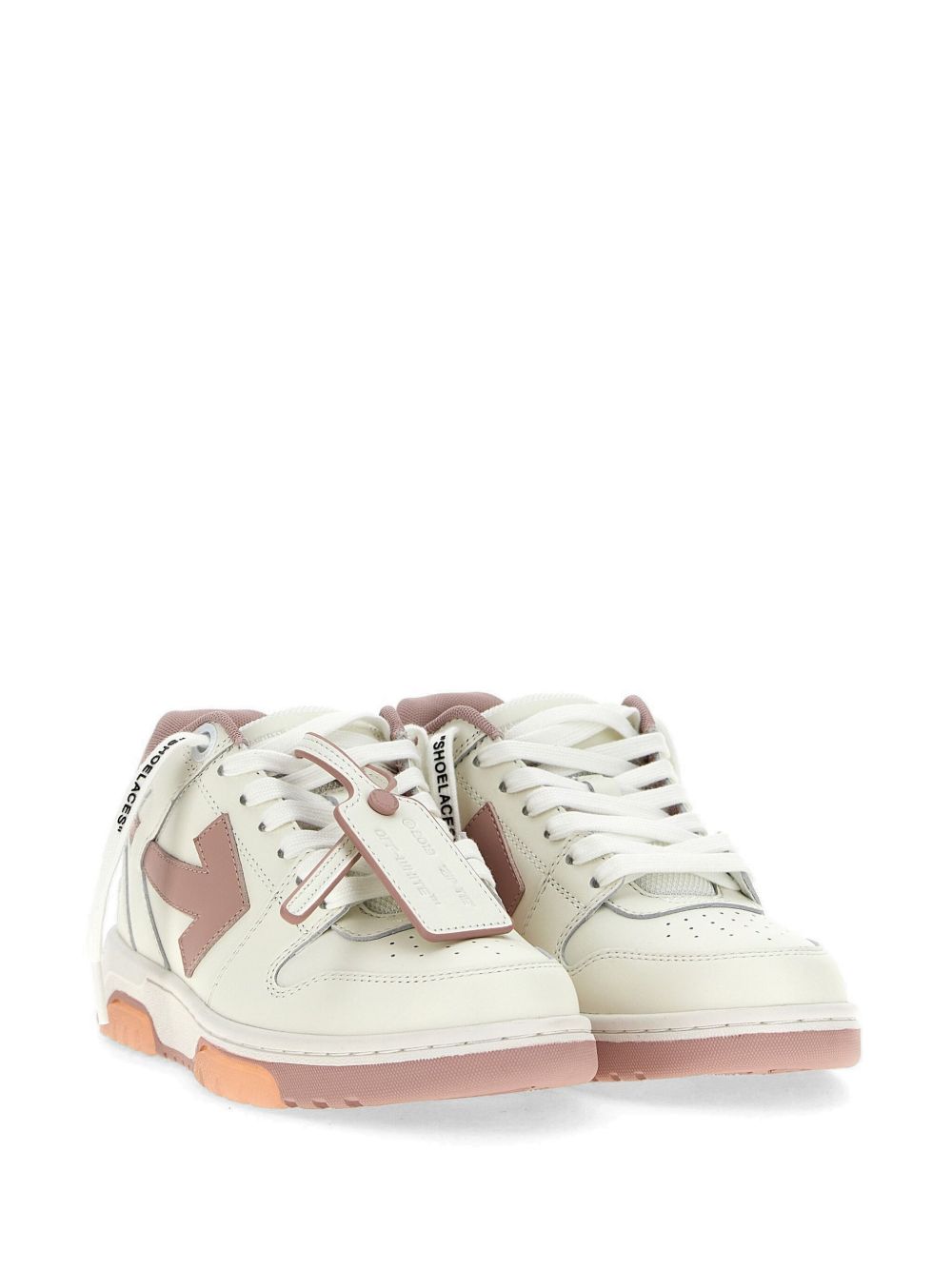 Off-White W259C9L018 sneakers donna bianco rosa suola gomma