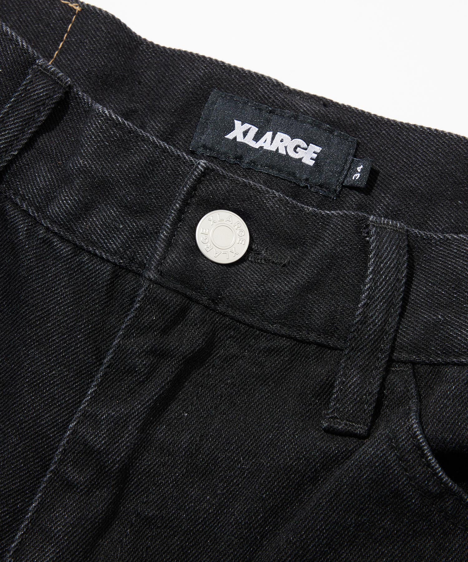 X-Large 5Pocket Patchwork Pantaloni Neri 32 Cotone
