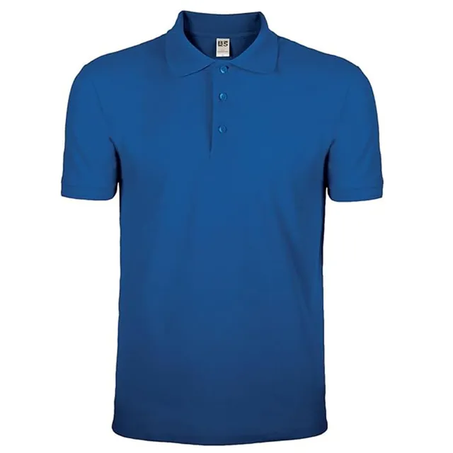 Mr. Gadgets Manica Corta Blu Royal polo uomo cotone