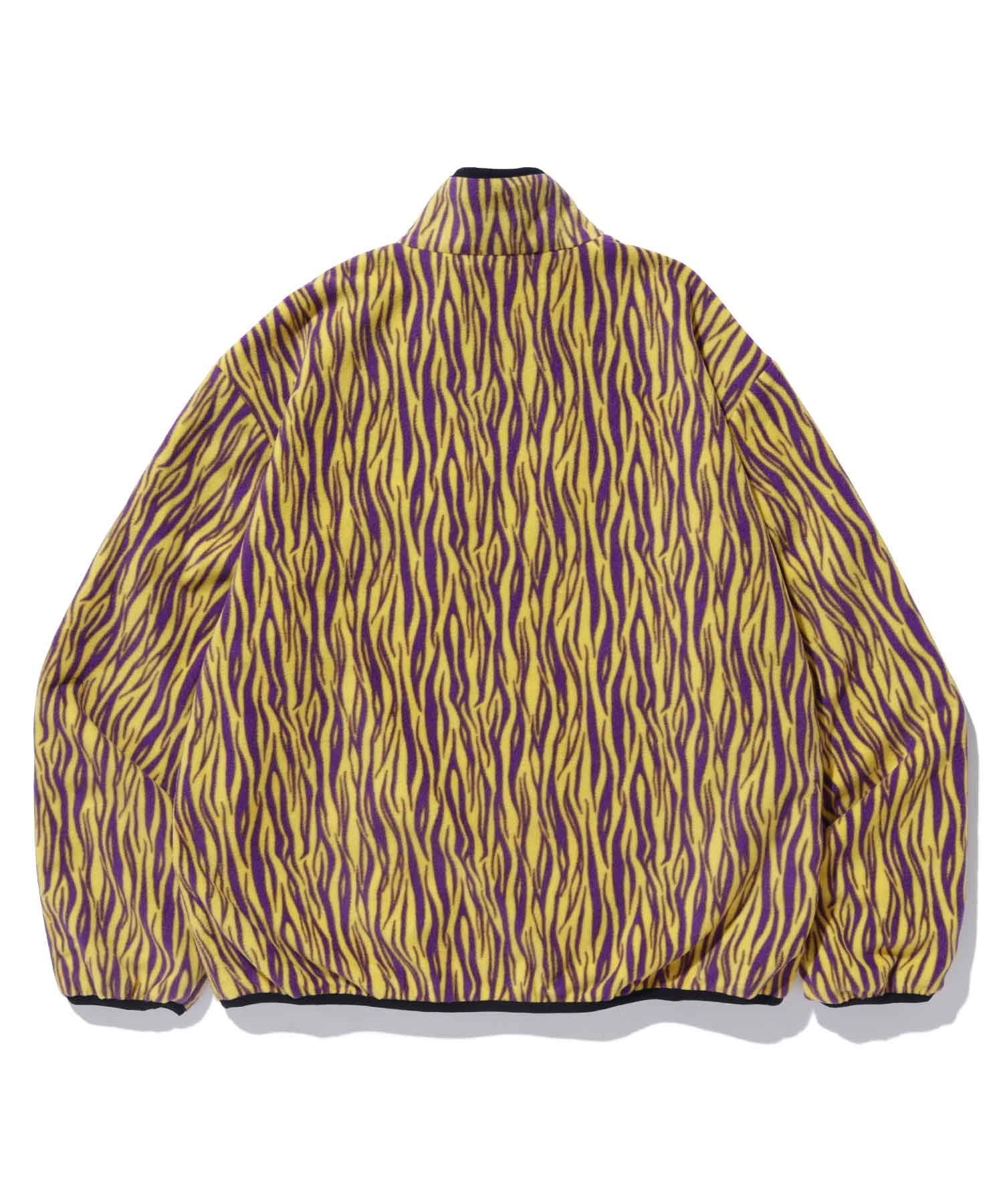 X-Large Reversible Fleece Jacket giacca nera tigrata