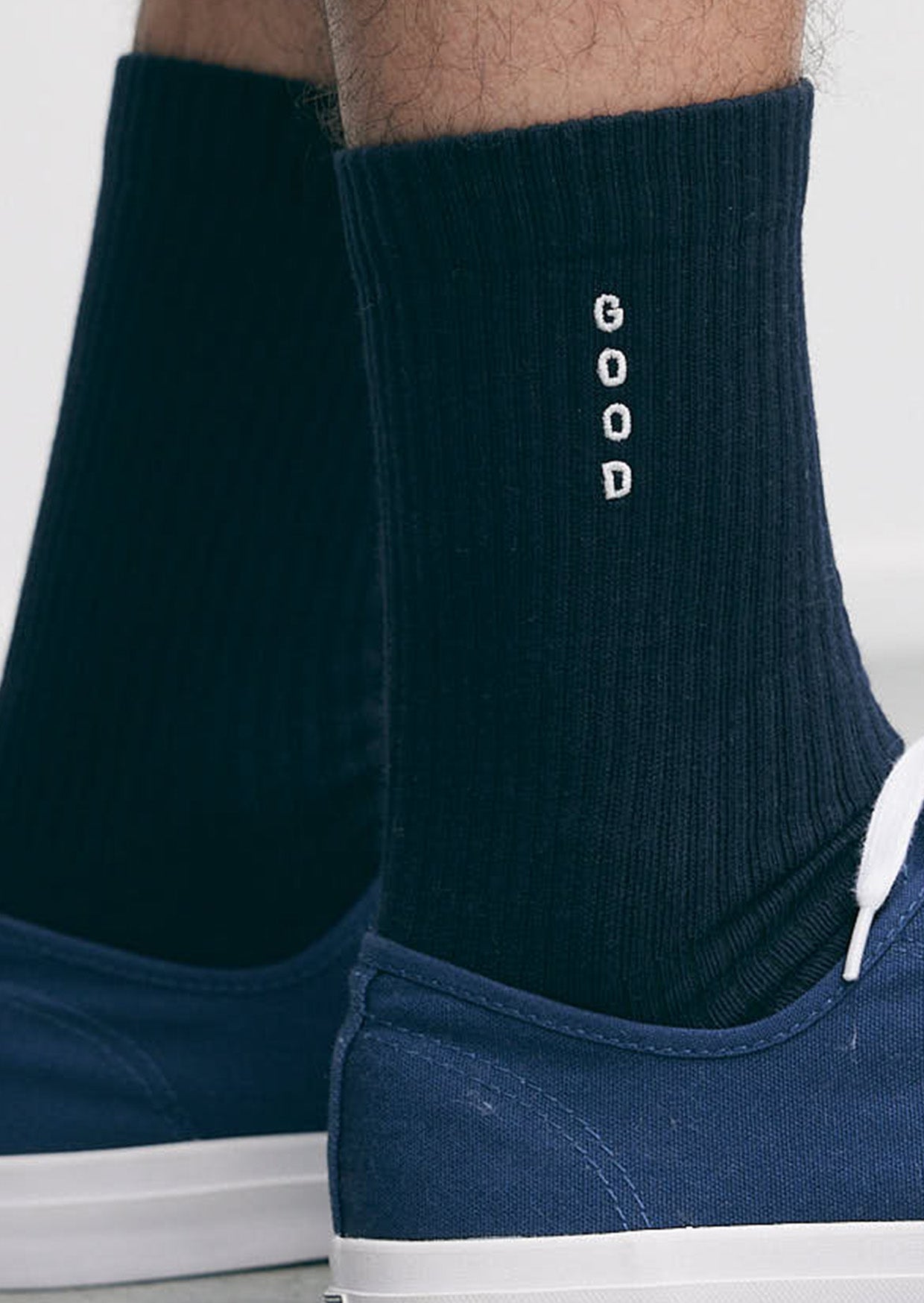 Goodpeople Xoto calzini cotone blu navy