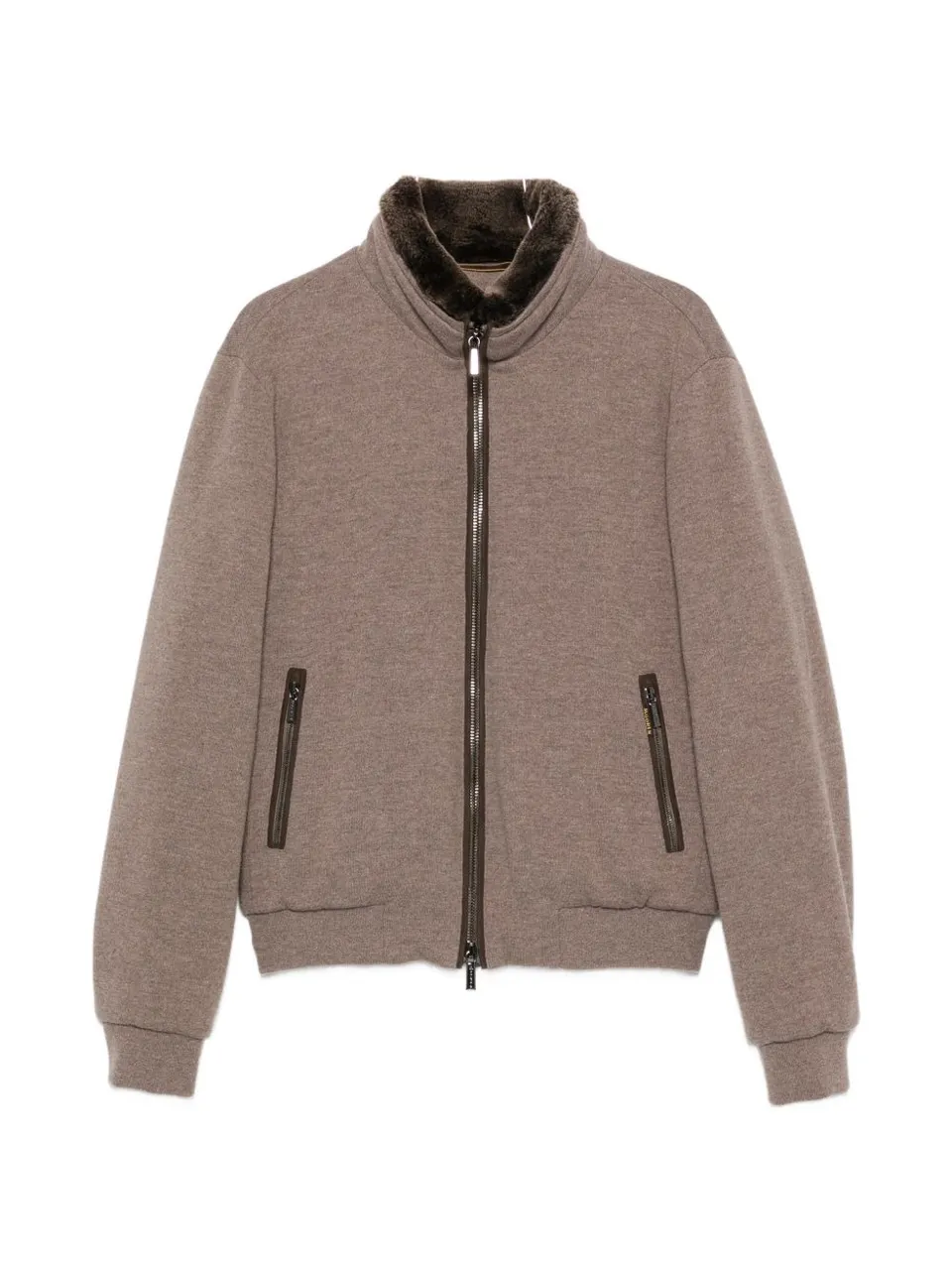 Moorer MOUBO100097 Felpa taupe uomo manica lunga