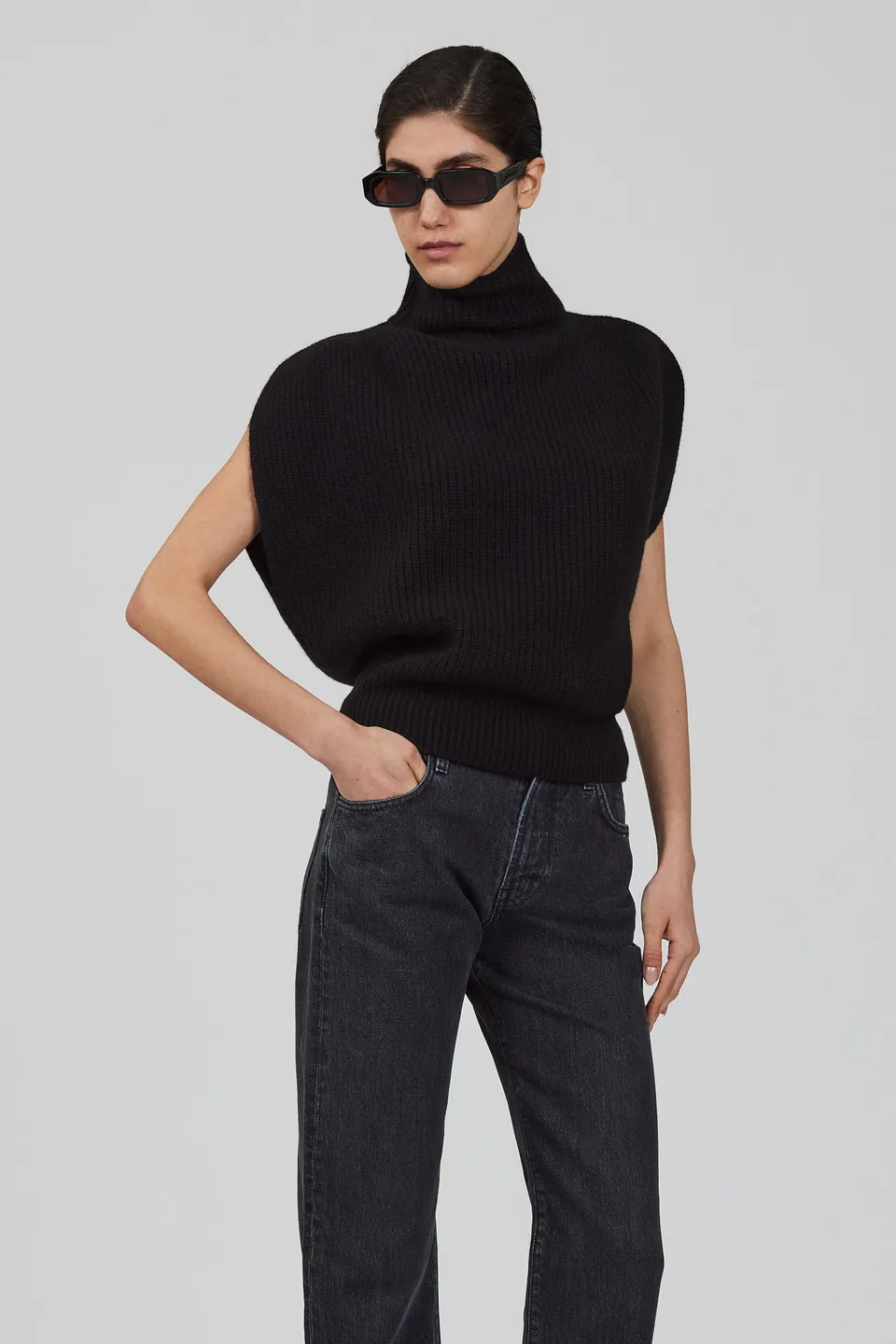 Sa Su Phi maglia smanicata cashmere avorio