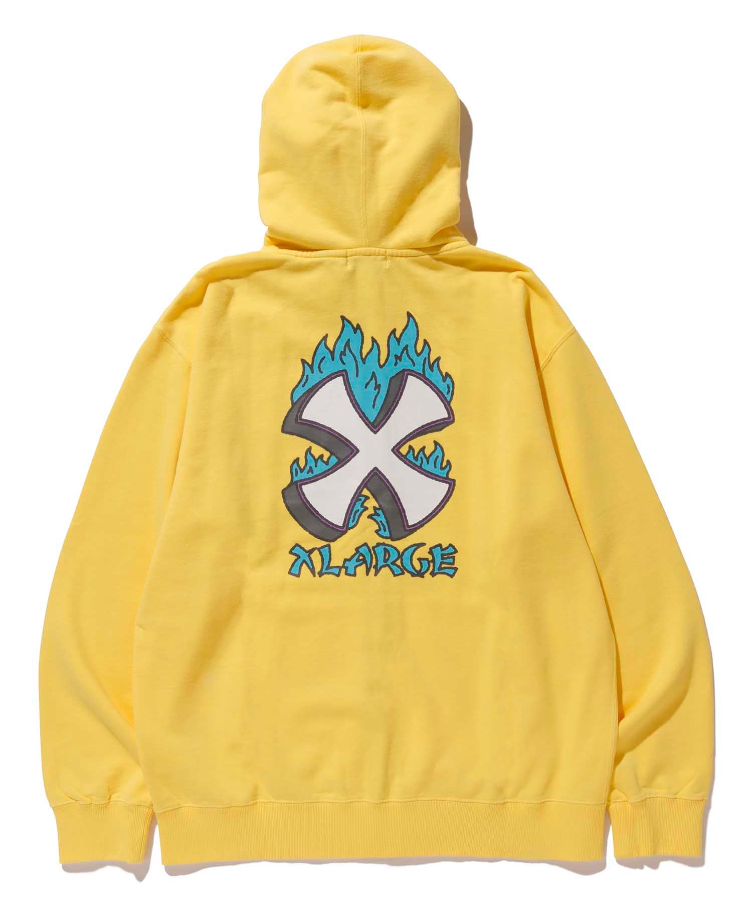 X-Large Crossfire felpa full zip bianca cotone