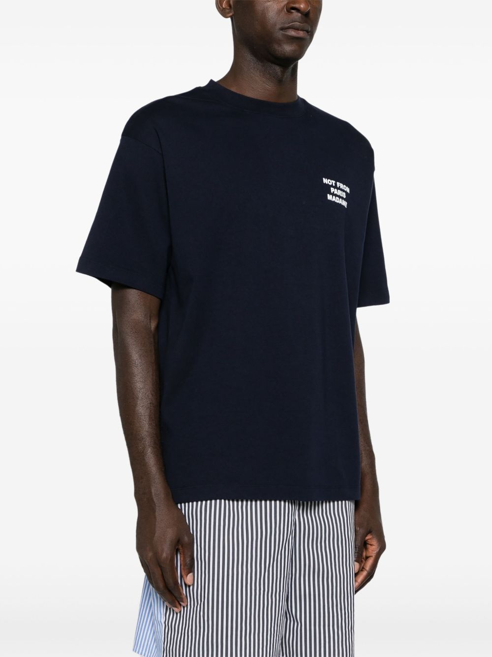Drôle de Monsieur PERM-TS203 t-shirt blu navy