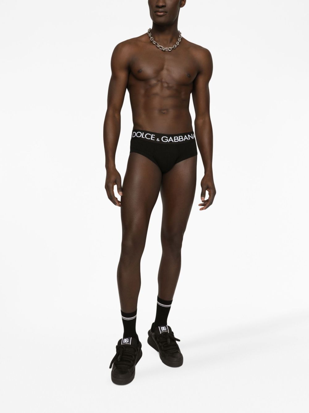 Dolce & Gabbana M9D69JONN97N0000 maglia intima nera uomo