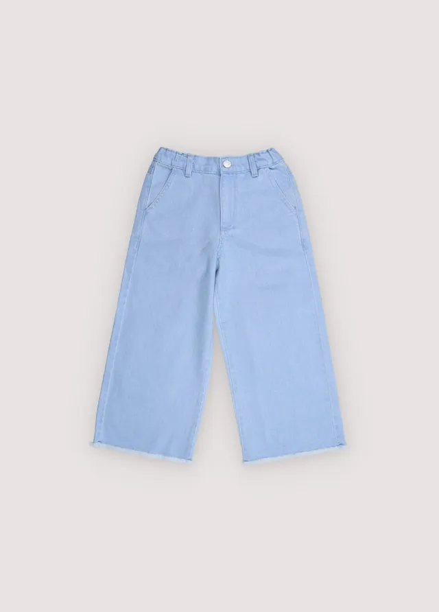 THE NEW SOCIETY Lily pantaloni bimba light denim cotone