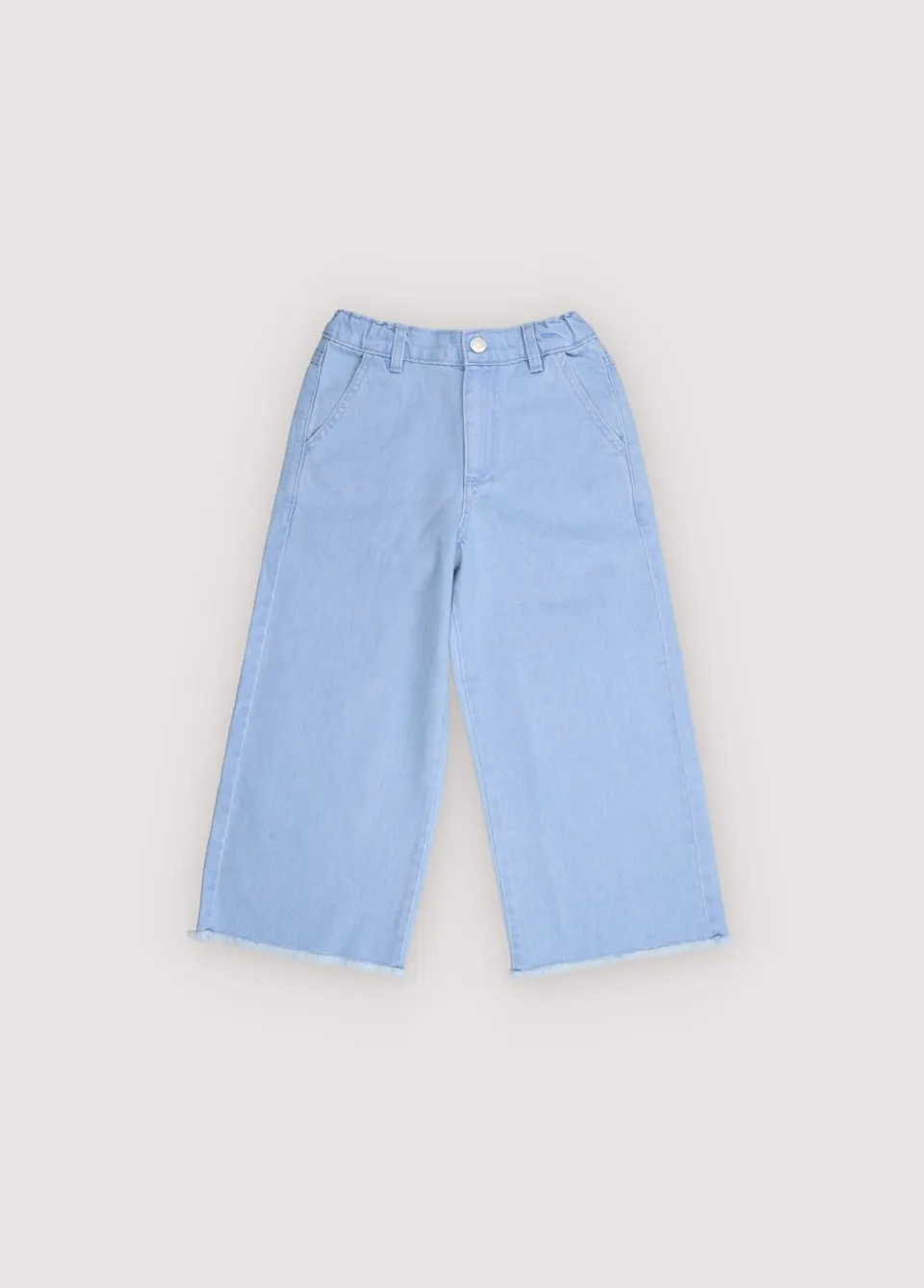 THE NEW SOCIETY Lily pantaloni bimba light denim cotone