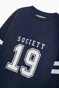 The New Society Gale T-Shirt maglietta Black Iris cotone