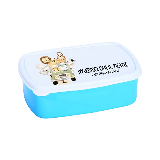 Mr. Gadgets Macchina Animaletti Azzurro porta merenda bambino
