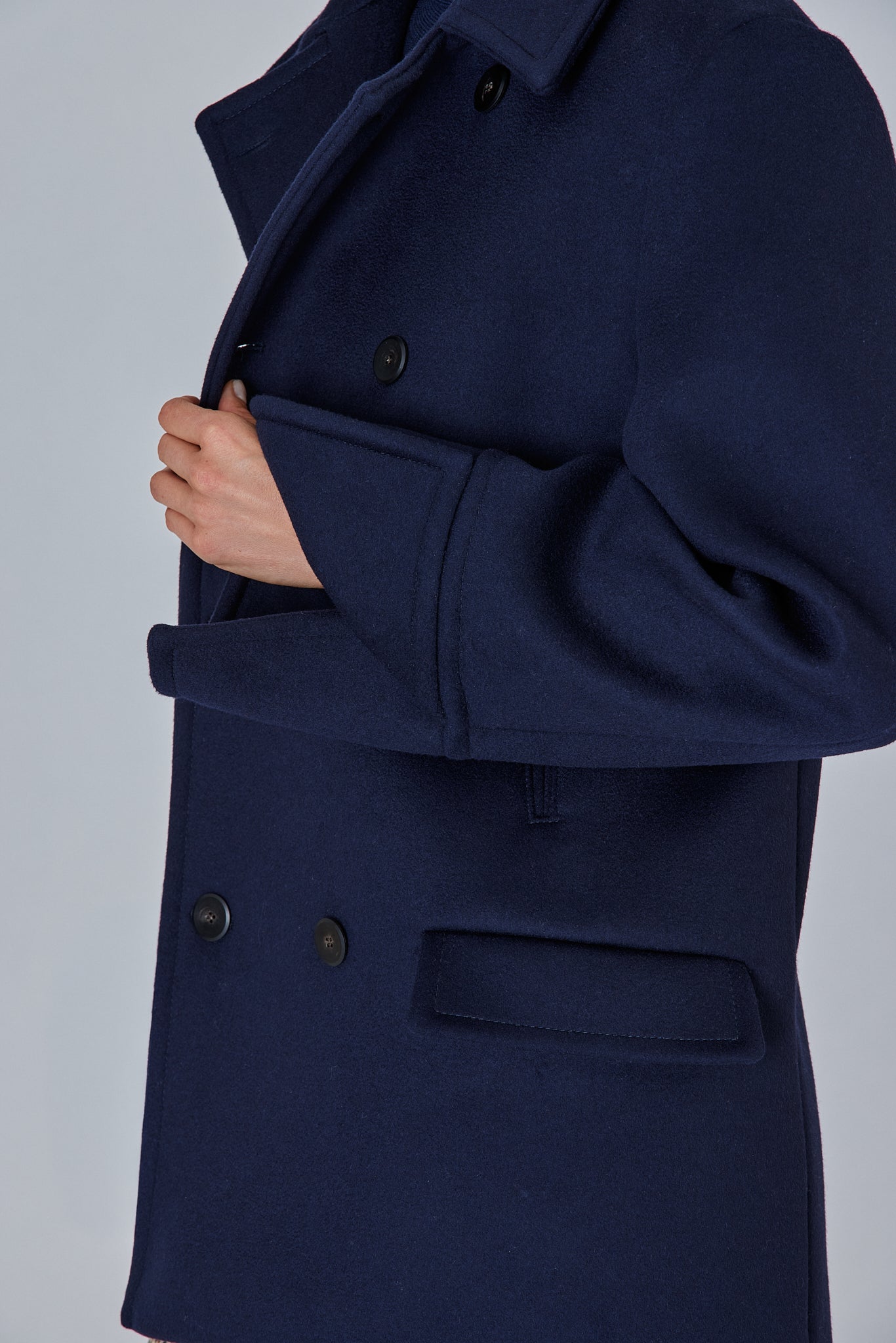 Sa Su Phi peacoat corto doppiopetto lana cashmere