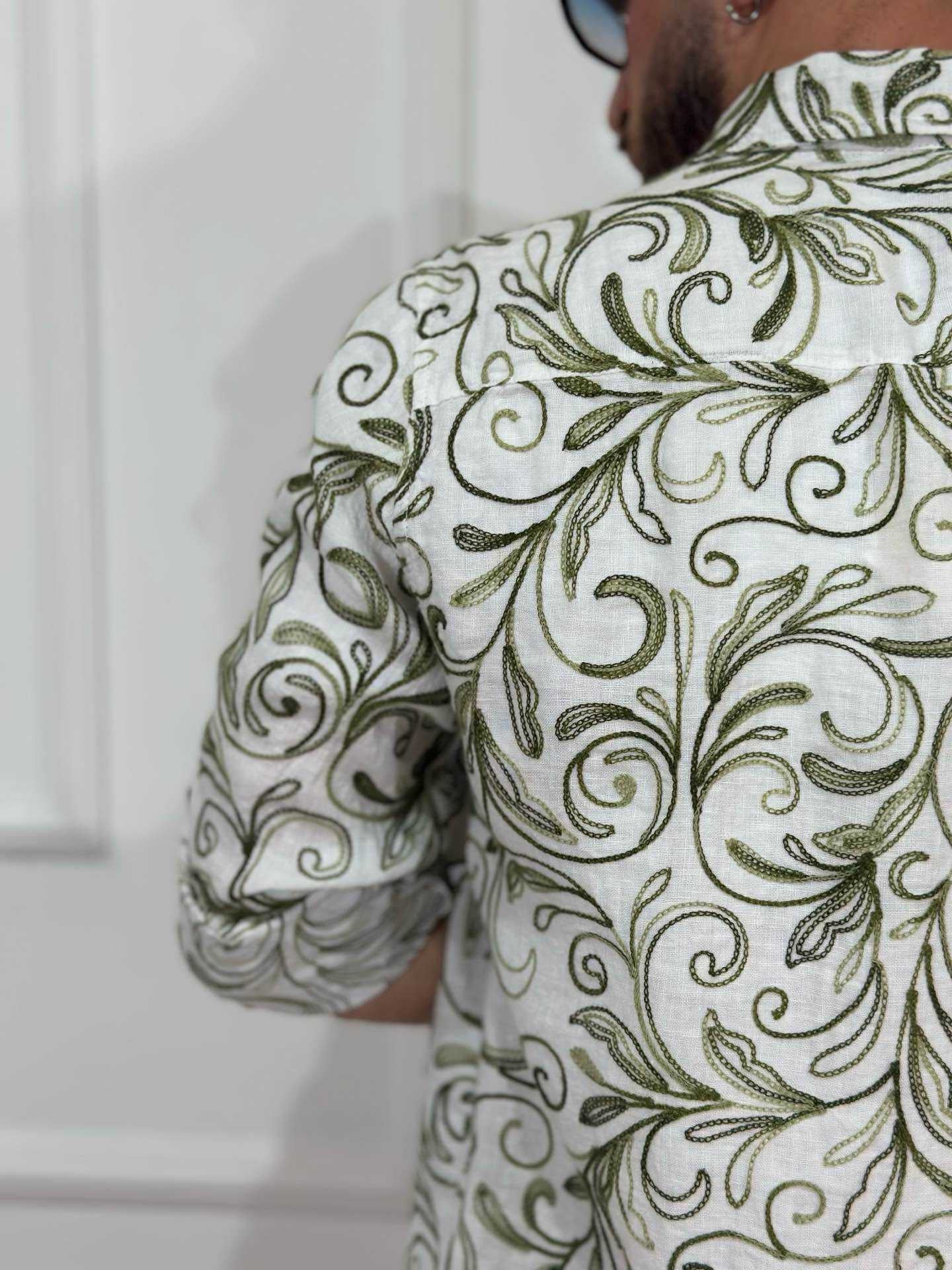 ONLYONE Eden camicia lino vestibilità regolare