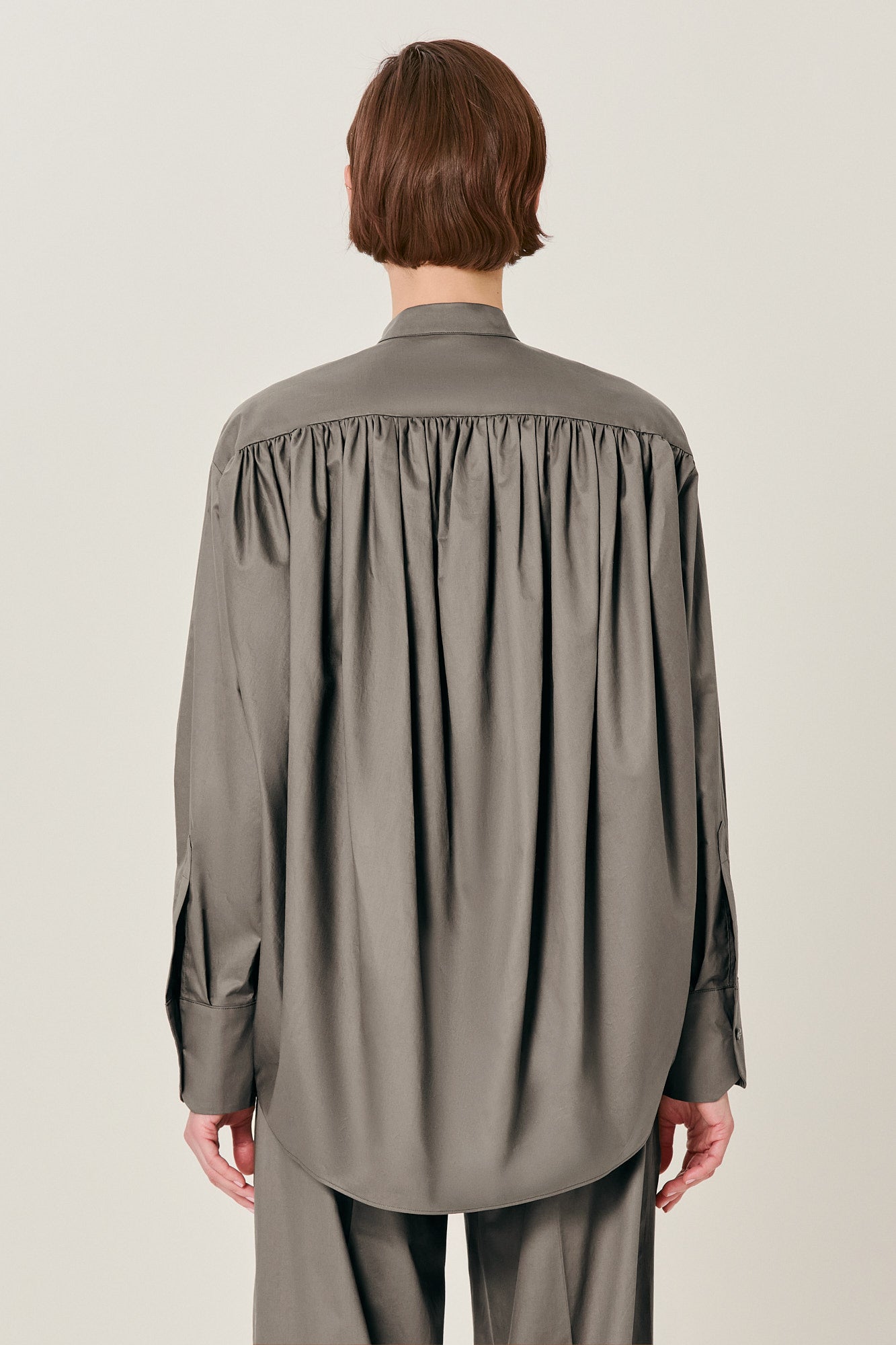 Sa Su Phi Baloon camicia in cotone fango taglia 38
