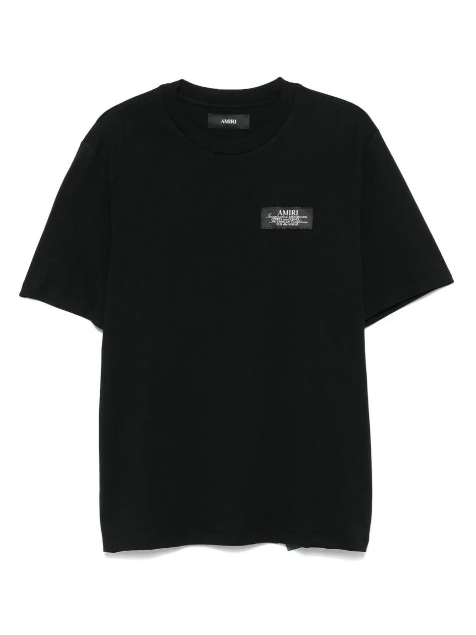 Amiri AMJYTE1198 t-shirt nera logo uomo cotone