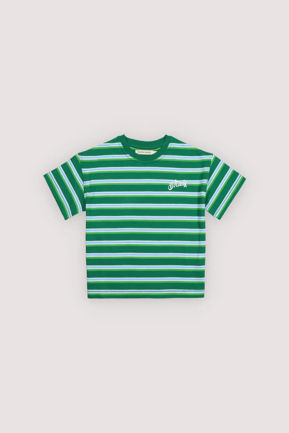 The New Society Ciclan Verdant Green maglietta righe 6 anni cotone
